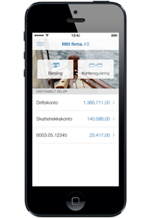 mobilbank bedrift iphone